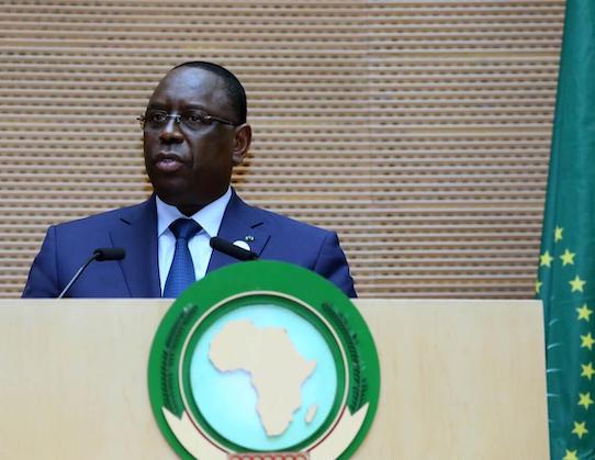 Macky Sall, président en exercice de l'Union Africaine