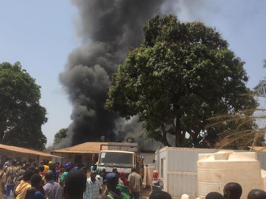 Incendie à Mamou