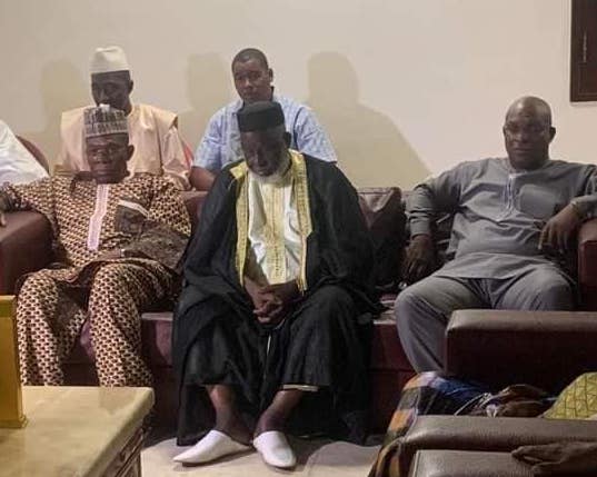 Elhadj Mamadou Saliou Camara, grand imam de Conakry chez l'ex premier ministre Kassory Fofana