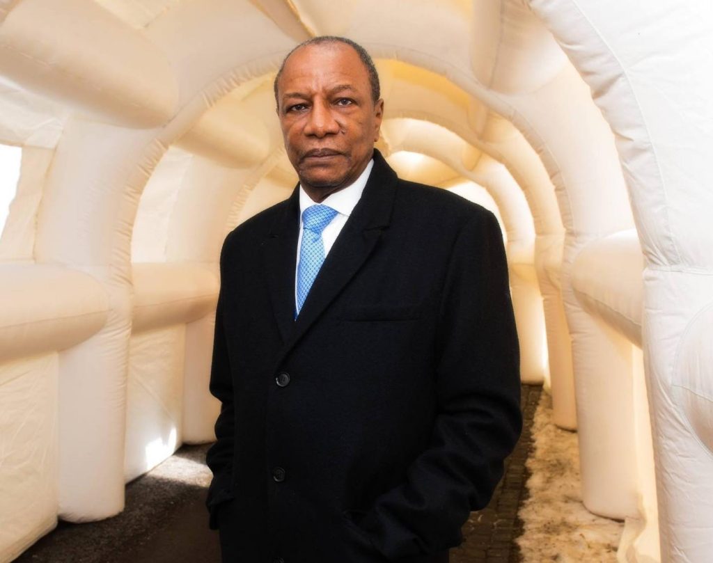 Alpha Condé, l'ancien président guinéen, image d'archive