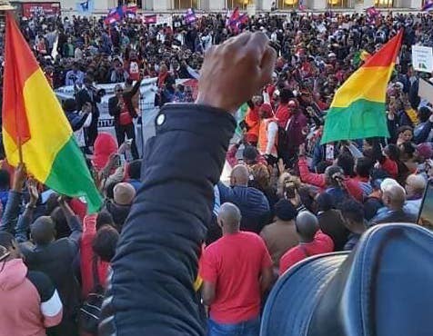 Mobilisation de guinéens à Paris, image d'archive