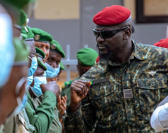 Colonel Mamadi Doumbouya, président de la transition guinéenne