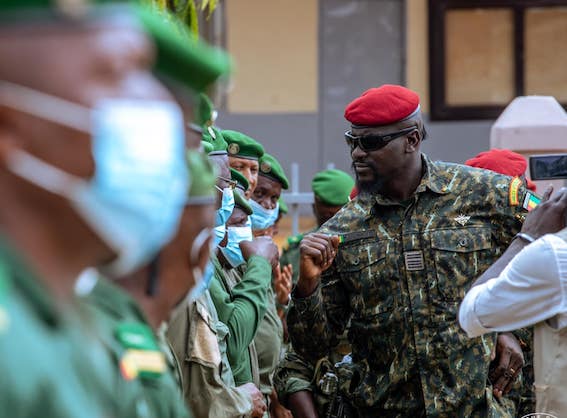 Colonel Mamadi Doumbouya, président de la transition guinéenne