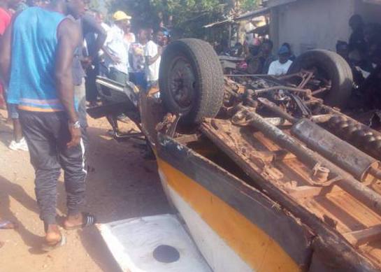 Accident de la route à Dubreka, image d'archive