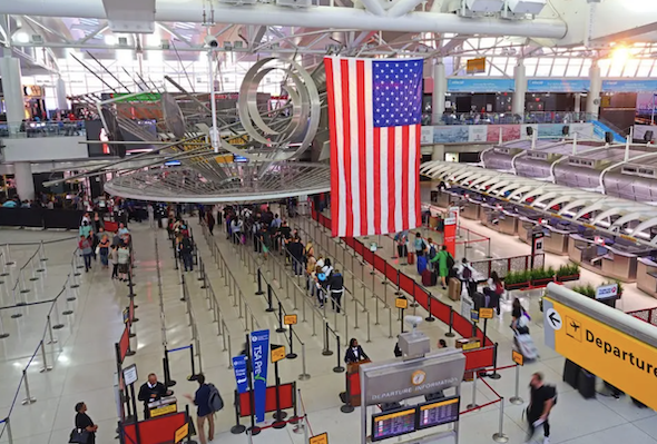 Intérieur de l'aéroport JFK