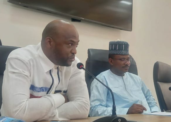 Moussa Cissé, ministre du Budget et le Président du CNT Dansa Kourouma