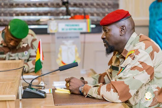 Colonel Mamadi Doumbouya, président de la transition guinéenne