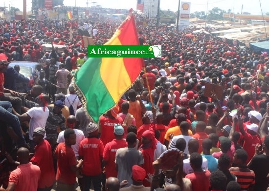 Mobilisation du FNDC à Conakry, image d'archive