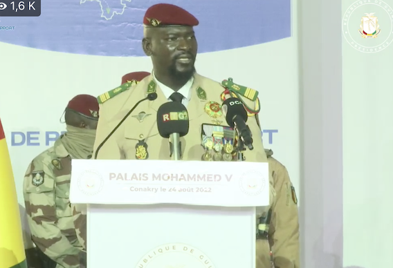 Colonel Mamadi Doumbouya, président de la transition guinéenne