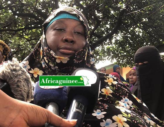 Madame Houssainatou Bah, mère de Alpha Oumar Barry