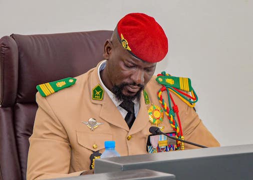 Colonel Mamadi Doumbouya, président de la transition guinéenne