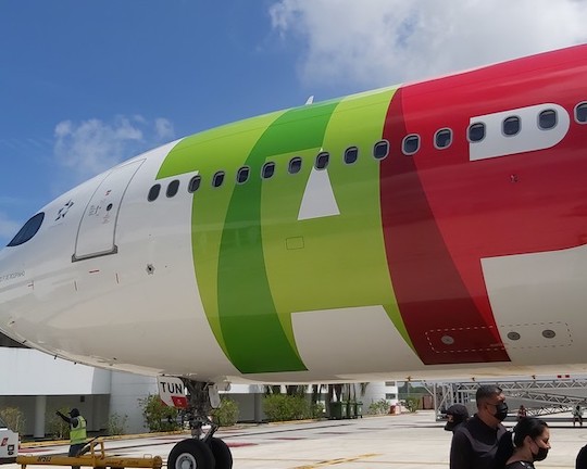 Un vol de la compagnie TAP Portugal, image d'llustration