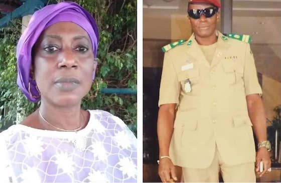 Madame Aminata Camara et son époux feu commandant Yémoriba Camara