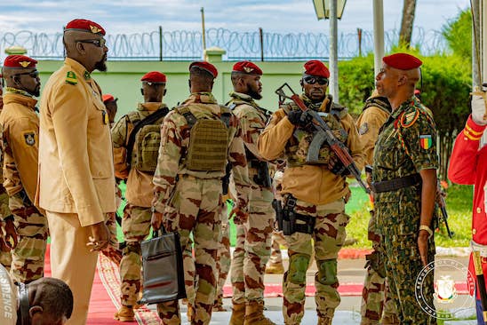 Colonel Mamadi Doumbouya, président de la transition guinéenne