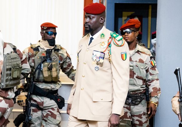 Colonel Mamadi Doumbouya, président de la transition guinéenne