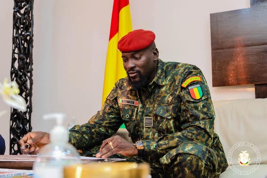 Colonel Mamadi Doumbouya, président de la transition guinéenne