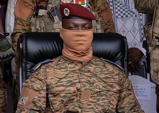 Capitaine Ibrahim Traoré, Président de la transition du Burkina Faso