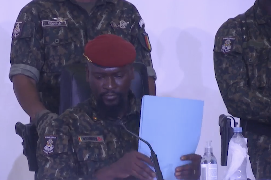 Colonel Mamadi Doumbouya, président de la transition guinéenne