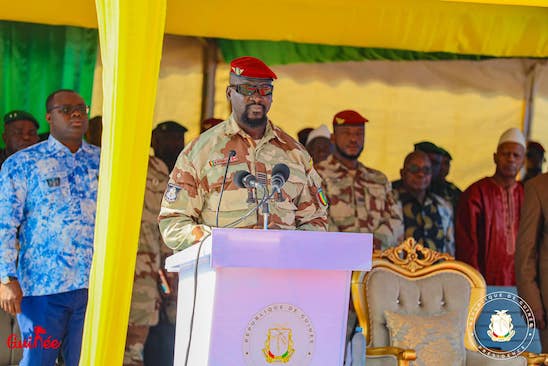 Colonel Mamadi Doumbouya, président de la transition guinéenne