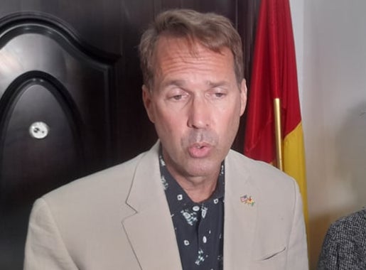 Troy Fitrell ambassadeur des Etats-unis en Guinée à Labé, Photo Alpha Ousmane Bah, Africaguinee.com janvier 2022