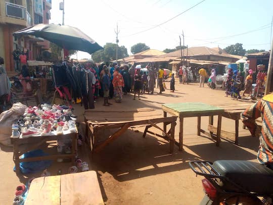 Des barricades érigés par des femmes à Kankan