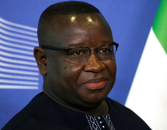 Julius Maada Bio, président de la République de Sierra Léone