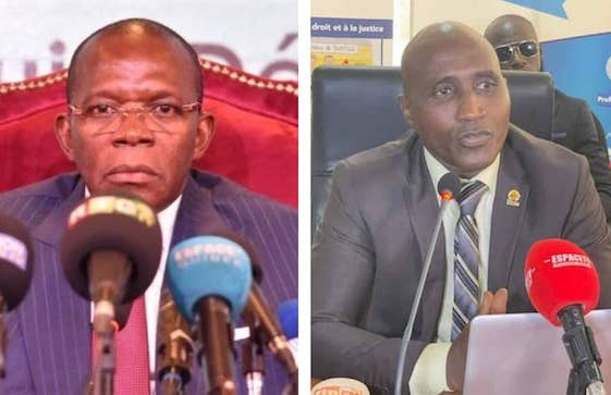 L'ancien Premier ministre guinéen, Ibrahima Kassory Fofana et Aly Touré, procureur de la Crief