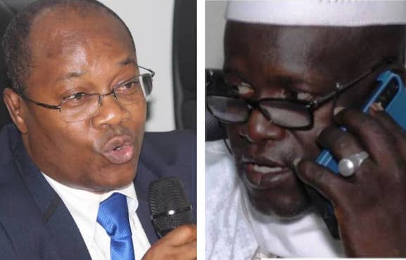 Ousmane Gaoual Diallo, Ministre des Postes, des Télécommunications et de l'Économie Numérique et Mohamed Sitta Cissé alias « Sitanium Cissé », Directeur Général de la Société « LA POSTE GUINEENNE SA »